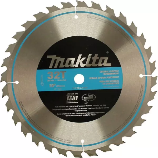 Makita 10 in. 32-Teeth Carbide-Tipped Table Saw Blade