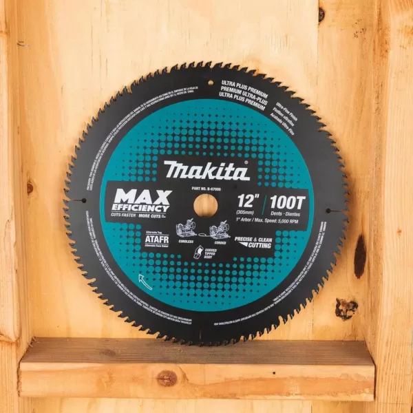 Makita 12 in. 100T Carbide-Tipped Max Efficiency Miter Saw Blade