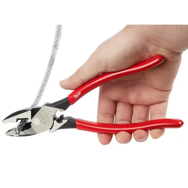 Milwaukee 9 in. High-Leverage Linesman Pliers with Crimper