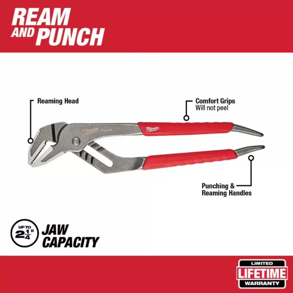 Milwaukee 12 in. Straight-Jaw Pliers