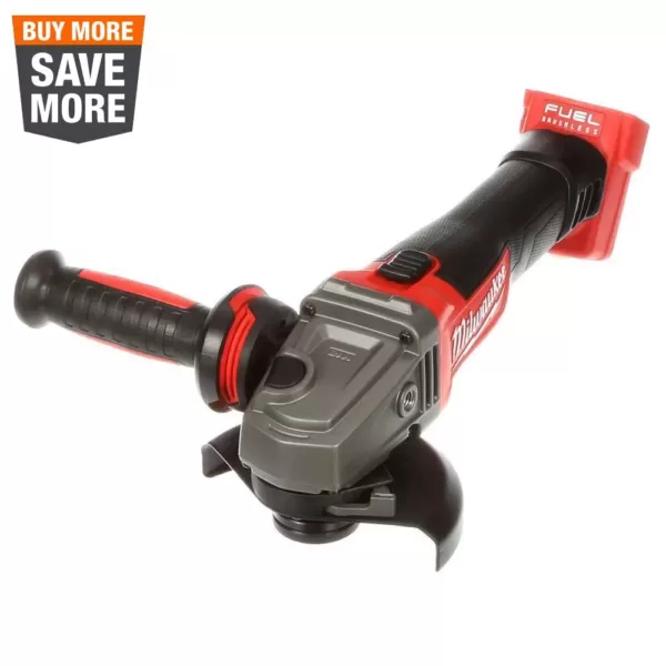 Milwaukee M18 FUEL 18-Volt Lithium-Ion Brushless Cordless 4-1/2 in./5 in. Grinder with Slide Switch (Tool-Only)