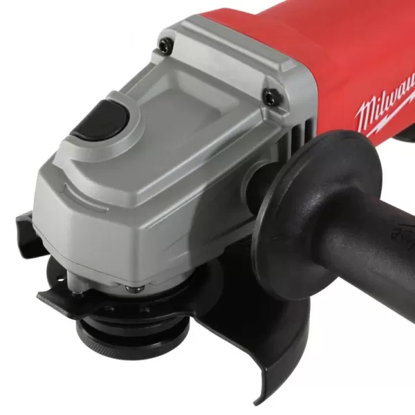 Milwaukee 11 Amp Corded 4-1/2 in. Small Angle Grinder Paddle No-Lock