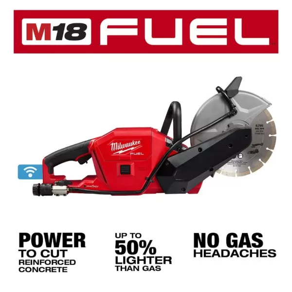 Milwaukee M18 FUEL ONE-KEY 18-Volt Lithium-Ion Brushless Cordless 9 in. Cut Off Saw (Tool-Only)