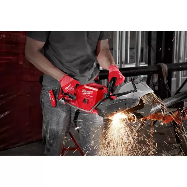 Milwaukee M18 FUEL ONE-KEY 18-Volt Lithium-Ion Brushless Cordless 9 in. Cut Off Saw Kit W/ (2) 12.0Ah Batteries & Rapid Charger