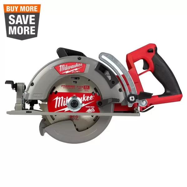 Milwaukee M18 FUEL 18-Volt Lithium-Ion Cordless 7-1/4 in. Rear Handle Circular Saw (Tool-Only)