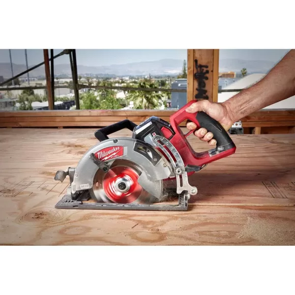 Milwaukee M18 FUEL 18-Volt 7-1/4 in. Lithium-Ion Cordless Rear Handle Circular Saw Kit with 12.0 Ah Battery and Rapid Charger