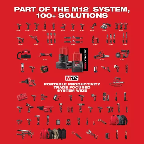 Milwaukee M12 12-Volt Lithium-Ion Cordless 3/8 in. Ratchet Multi-Tool Combo Kit with (1) 2.0Ah Battery and Charger