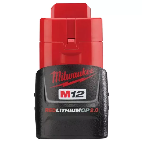 Milwaukee M12 FUEL 12-Volt Lithium-Ion Brushless Cordless 1/2 in. Ratchet & 1/4 in. Impact Combo with (1) 2.0Ah Battery & Charger