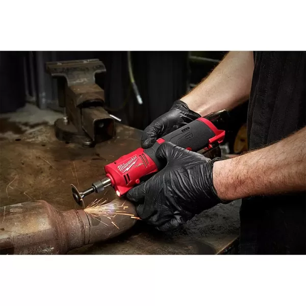 Milwaukee M12 FUEL 12-Volt Lithium-Ion Brushless Cordless 1/4 in. Straight Die Grinder (Tool-Only)