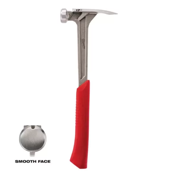 Milwaukee 17 oz. Smooth Face Framing Hammer with Hammer Loop