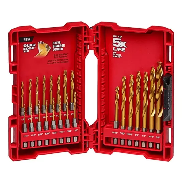 Milwaukee Hole Dozer General Purpose Bi-Metal Hole Saw Set with Titanium Drill Bit Set and Spade Bit Set (44 Piece)