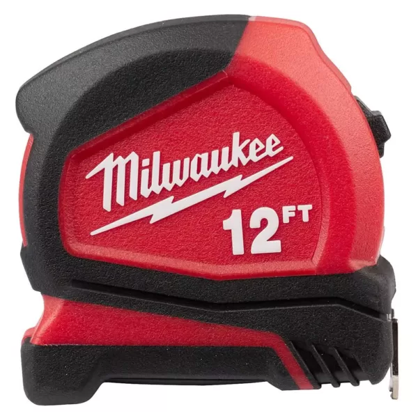 Milwaukee 6 in. Fixed Jab Saw and 12 ft. Compact Tape Measure and 13-in-1 Multi-Tip Cushion Grip Screwdriver Hand Tool Set