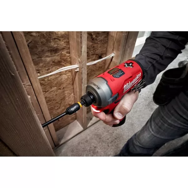 Milwaukee M12 FUEL SURGE 12-Volt Lithium-Ion Brushless Cordless 1/4 in. Hex Impact Driver Kit W/ M12 Hackzall