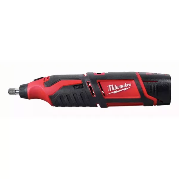 Milwaukee M12 FUEL SURGE 12-Volt Lithium-Ion Brushless Cordless 1/4 in. Hex Impact Driver Compact Kit with Free M12 Rotary Tool