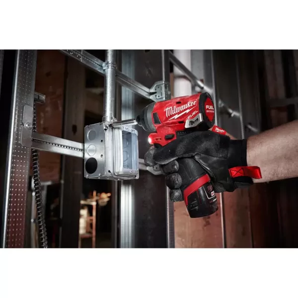 Milwaukee M12 FUEL 12-Volt Lithium-Ion Brushless Cordless 1/4 in. Hex Impact Driver (Tool-Only)