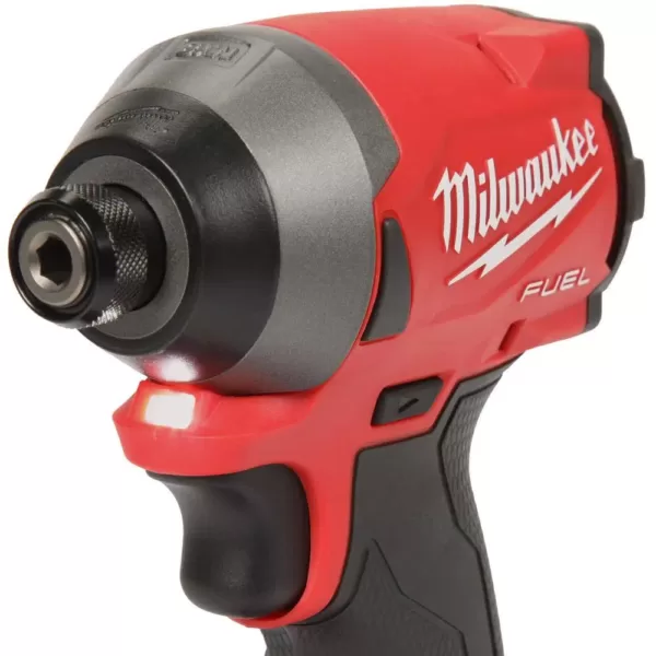 Milwaukee M18 FUEL ONE-KEY 18-Volt Lithium-Ion Brushless Cordless 1/4 in. Hex Impact Driver Kit with(2) 5.0Ah Batteries, Hard Case