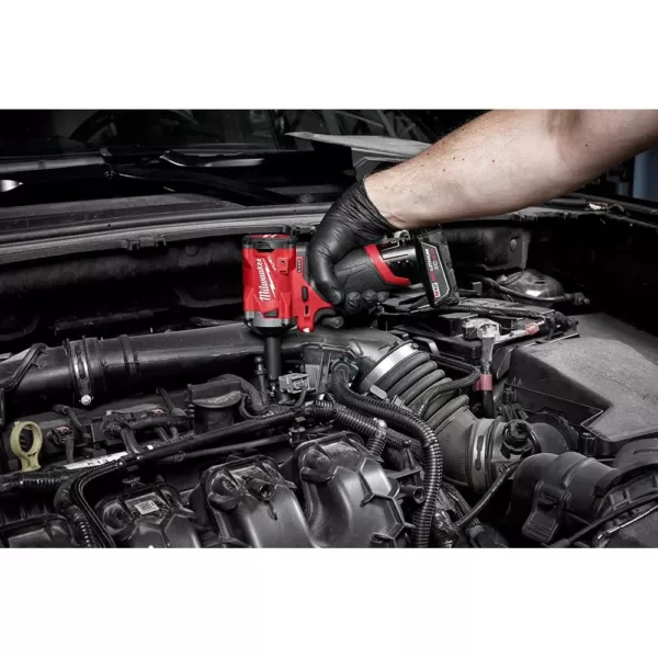 Milwaukee M12 FUEL 12-Volt Lithium-Ion Brushless Cordless Stubby 3/8 in. Impact Wrench & 1/4 in. Ratchet with Two 3.0Ah Batteries