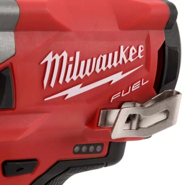 Milwaukee M12 FUEL 12-Volt Lithium-Ion Brushless Cordless Stubby 1/2 in. Impact Wrench with M12 2.0Ah Battery