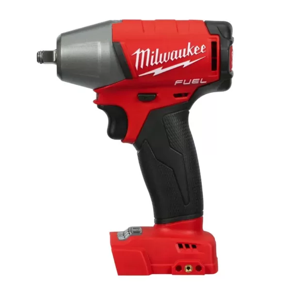 Milwaukee M18 FUEL 18-Volt Lithium-Ion Brushless Cordless 3/8 in. Compact Impact Wrench with Friction Ring (Tool-Only)