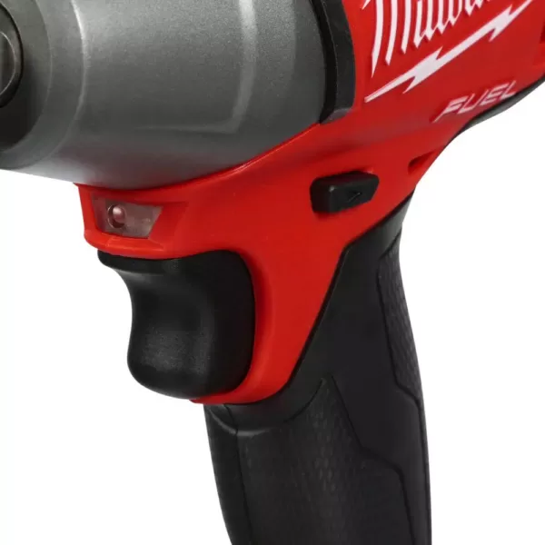 Milwaukee M18 FUEL 18-Volt Lithium-Ion Brushless Cordless 1/2 in. Compact Impact Wrench with Pin Detent (Tool-Only)