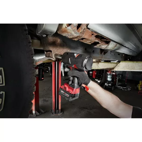 Milwaukee M18 FUEL 18-Volt 1/2 in. Lithium-Ion Cordless Impact Wrench w/ Friction Ring & Backpack Vacuum w/ Two 6.0Ah Batteries