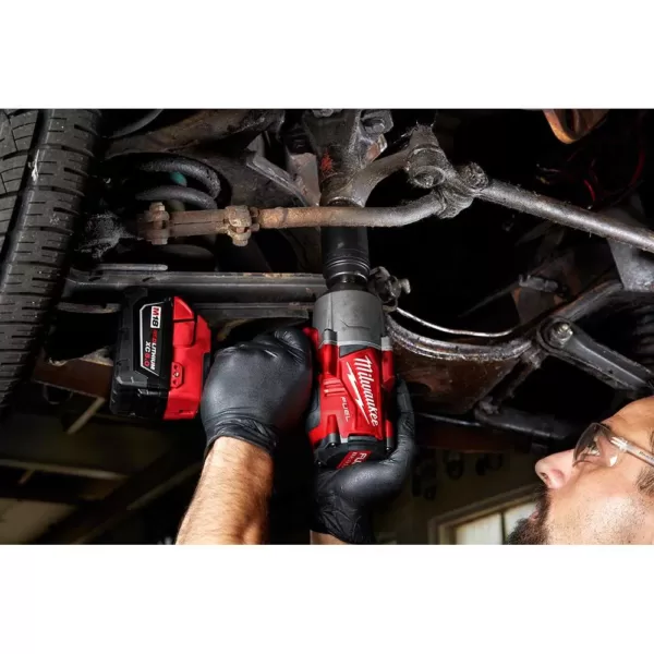 Milwaukee M18 FUEL 18-Volt Lithium-Ion Brushless Cordless 1/2 in. High Torque & Compact Impact Wrench with Friction Ring (2-Tool)