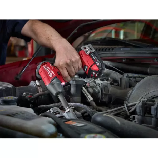 Milwaukee M18 FUEL 18-Volt Lithium-Ion Brushless Cordless 1/2 in. High Torque & Compact Impact Wrench with Friction Ring (2-Tool)