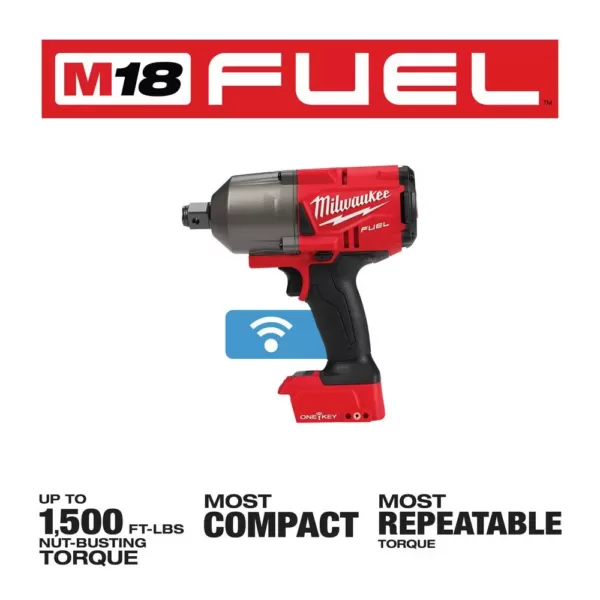 Milwaukee M18 FUEL 18-Volt 1/2 in. Lithium-Ion Brushless Impact Wrench & ONE-KEY 3/4 in. Impact Wrench with (2) 6.0Ah Batteries