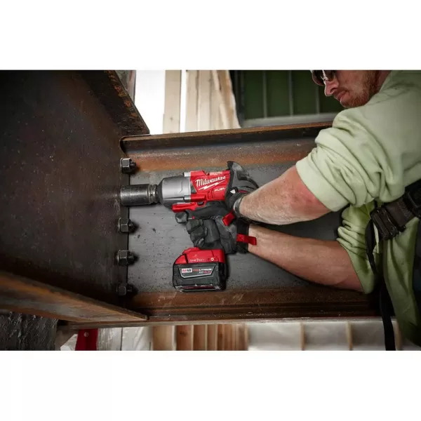 Milwaukee M18 FUEL ONE-KEY 18-Volt Lithium-Ion Brushless Cordless 1/2 in. Impact Wrench w/ Pin Detent Kit w/(2) 5.0Ah Batteries