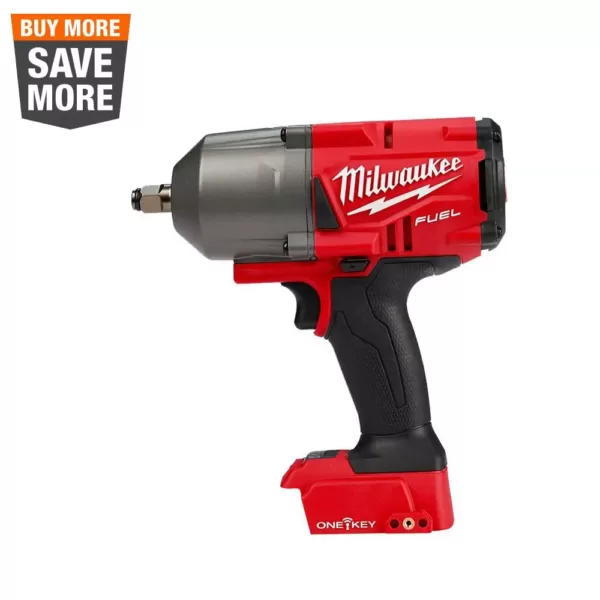 Milwaukee M18 FUEL ONE-KEY 18-Volt Lithium-Ion Brushless Cordless 1/2 in. Impact Wrench with Friction Ring (Tool-Only)