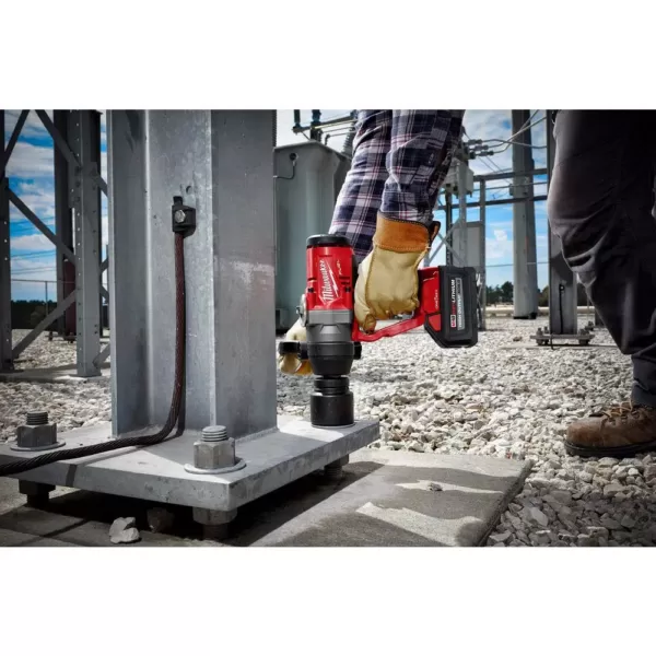 Milwaukee M18 ONE-KEY FUEL 18-Volt Lithium-Ion Brushless Cordless 1 in. Impact Wrench with Friction Ring With Protective Boot