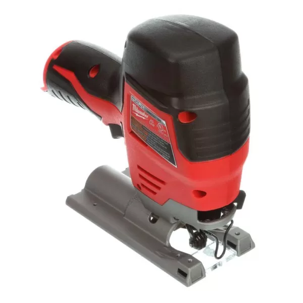 Milwaukee M12 12-Volt Lithium-Ion Cordless Jig Saw and 3/8 in. Crown Stapler Combo Kit W/ (1) 2.0Ah Battery and Charger