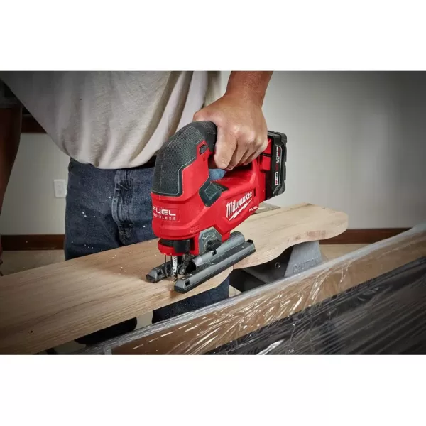 Milwaukee M18 FUEL 18-Volt Lithium-Ion Brushless Cordless Jig Saw with M18 5.0 Ah Battery