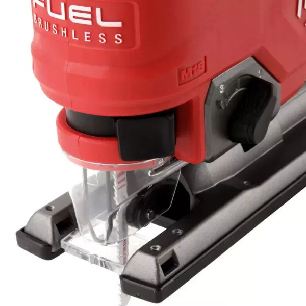 Milwaukee M18 FUEL 18-Volt Lithium-Ion Brushless Cordless Jig Saw Kit with  M18 FUEL Impact Driver