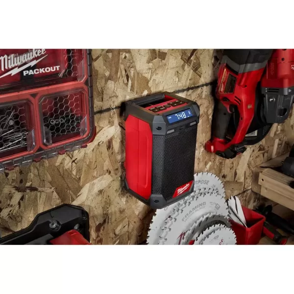 Milwaukee M12 12-Volt Lithium-Ion Cordless Bluetooth/AM/FM Jobsite Radio with Charger