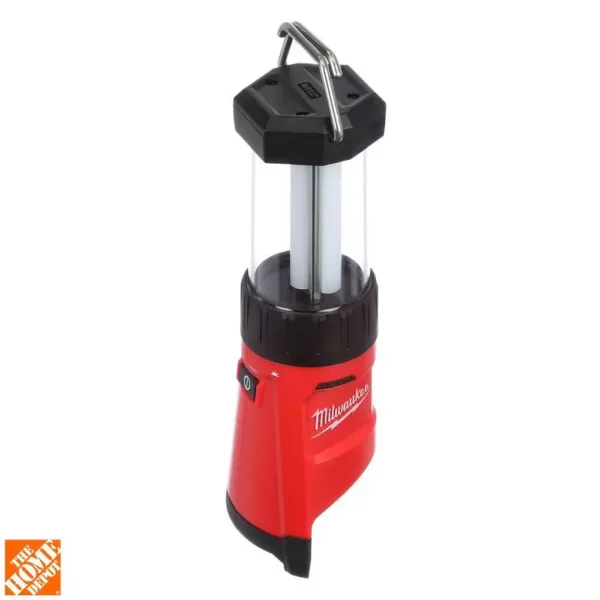 Milwaukee M12 12-Volt Lithium-Ion Cordless 400-Lumen LED Lantern/Flood Light W/ M12 Portable Power Source/Charger & 3.0Ah Battery