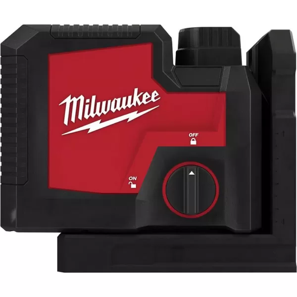 Milwaukee Green 100 ft. 3-Point Rechargeable Laser Level with REDLITHIUM Lithium-Ion USB Battery and Charger