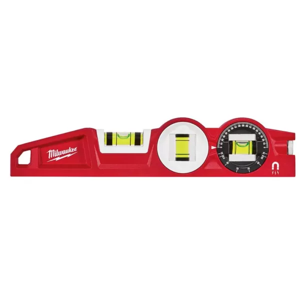 Milwaukee 10 in. / 24 in. / 48 in. REDSTICK Box and Torpedo Level Set