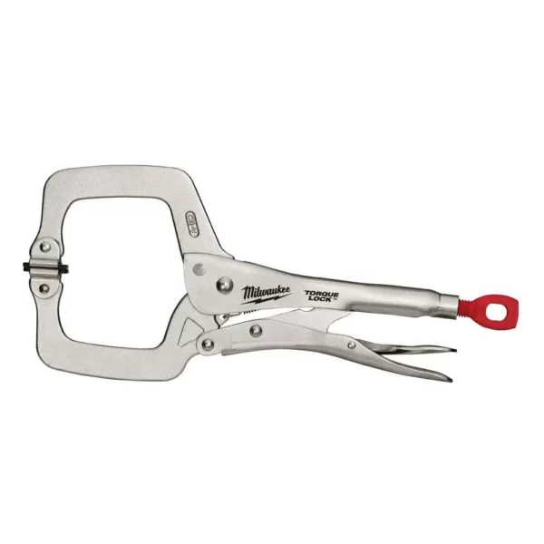 Milwaukee 11 in. Torque Lock Locking C-Clamp with Swivel Jaws