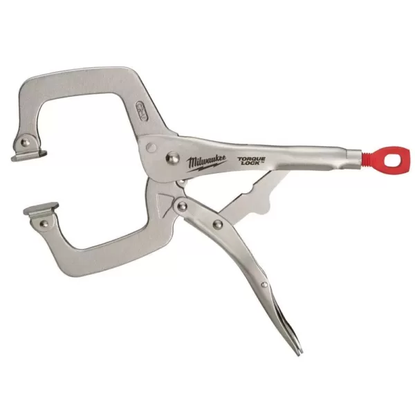 Milwaukee 11 in. Torque Lock Locking C-Clamp with Swivel Jaws