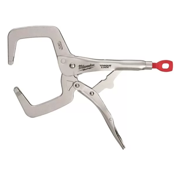 Milwaukee 11 in. Torque Lock Locking C-Clamp with Regular Jaws