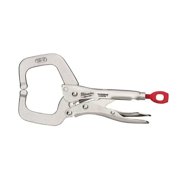 Milwaukee 6 in. Torque Lock Locking C-Clamp with Regular Jaws