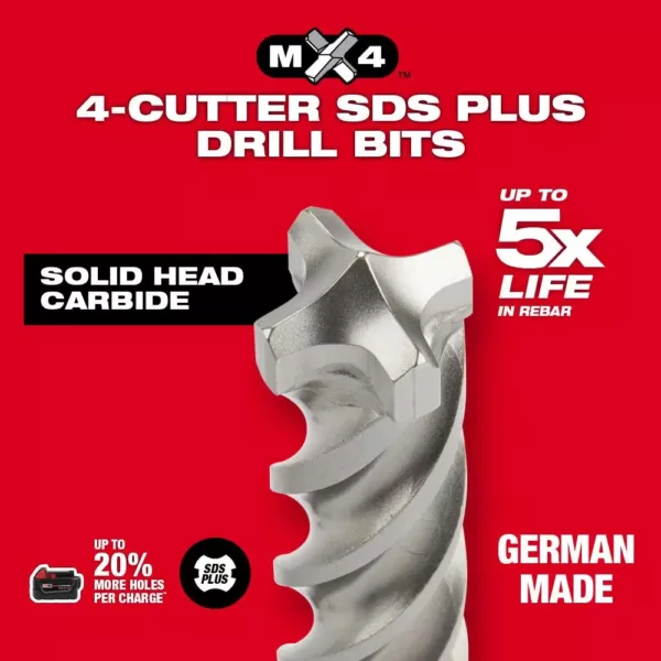 Milwaukee 7/8 in. x 18 in. MX4 Carbide SDS-Plus Bit