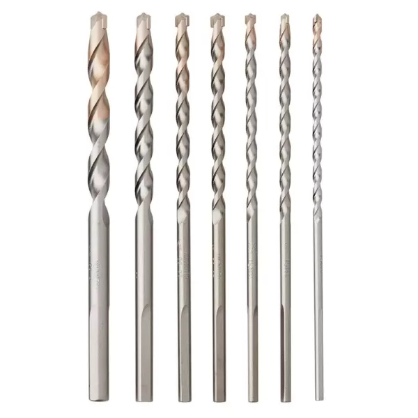 Milwaukee Carbide Hammer Drill Bit Set (7-Piece)