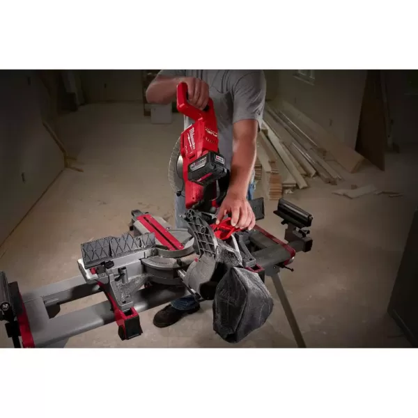 Milwaukee M18 FUEL 18-Volt Lithium-Ion Brushless 10 in. Cordless Dual Bevel Sliding Compound Miter Saw with 8-1/4 in. Table Saw