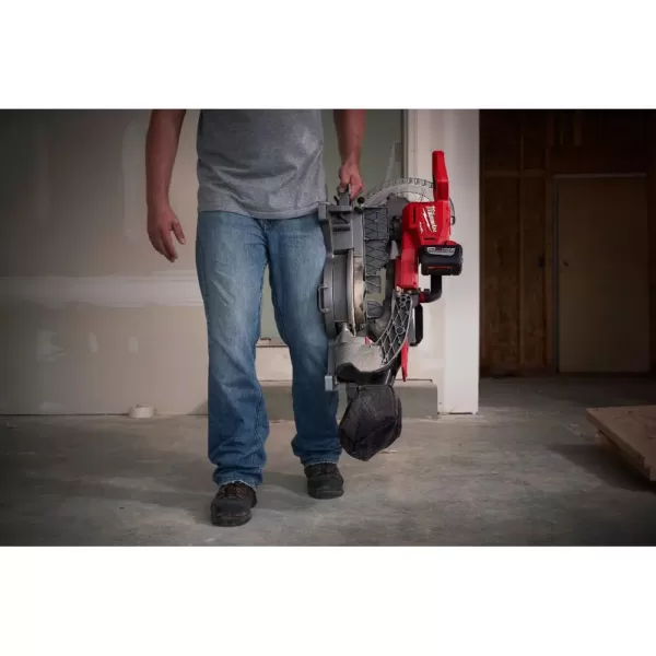 Milwaukee M18 FUEL 18-Volt Lithium-Ion Brushless Cordless 10 in. Dual Bevel Sliding Compound Miter Saw Kit W/(1) 9.0Ah Battery