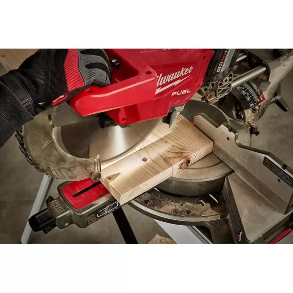 Milwaukee M18 FUEL 18-Volt 12 in. Lithium-Ion Brushless Cordless Dual Bevel Sliding Compound Miter Saw with 8.0 Ah Battery