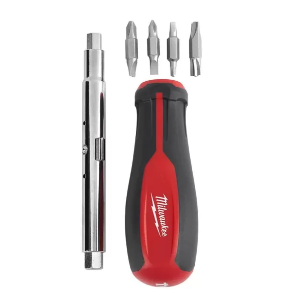 Milwaukee 11-in-1 Multi-Tip Screwdriver with ECX Driver Bits