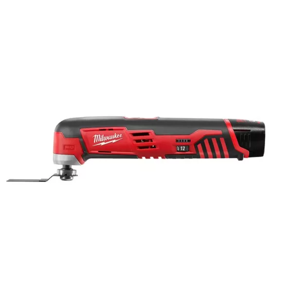 Milwaukee M12 12-Volt Lithium-Ion Cordless Oscillating Multi-Tool Kit with One 1.5 Ah Battery, Accessories, Charger and Tool Bag