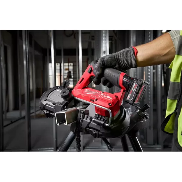 Milwaukee M12 FUEL 12-Volt Lithium-Ion Cordless Sub-Compact Band Saw XC Kit with One 4.0 Ah Battery, Charger and Hard Case